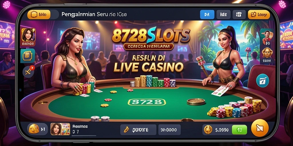 Gameplay menarik di 8728SLOTS dengan dealer langsung.