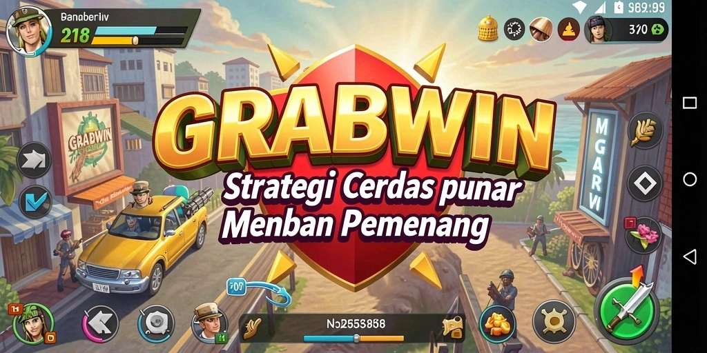 Tampilan gameplay menarik dari GRABWIN yang memicu adrenalin.