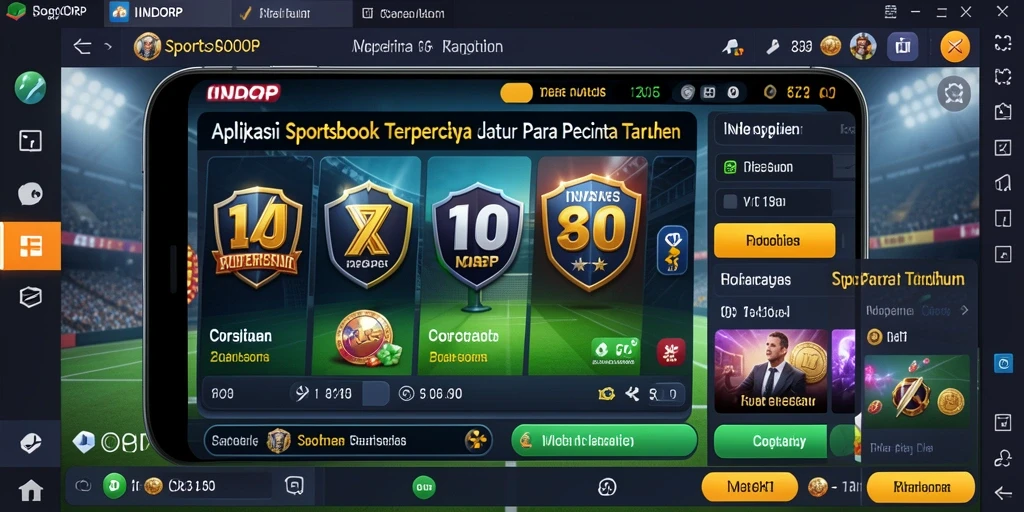 Tampilan gameplay Sportsbook INDORP yang menarik dan interaktif.