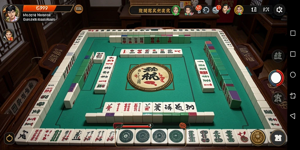 Tampilan gameplay KING999 yang memukau dalam permainan Mahjong.