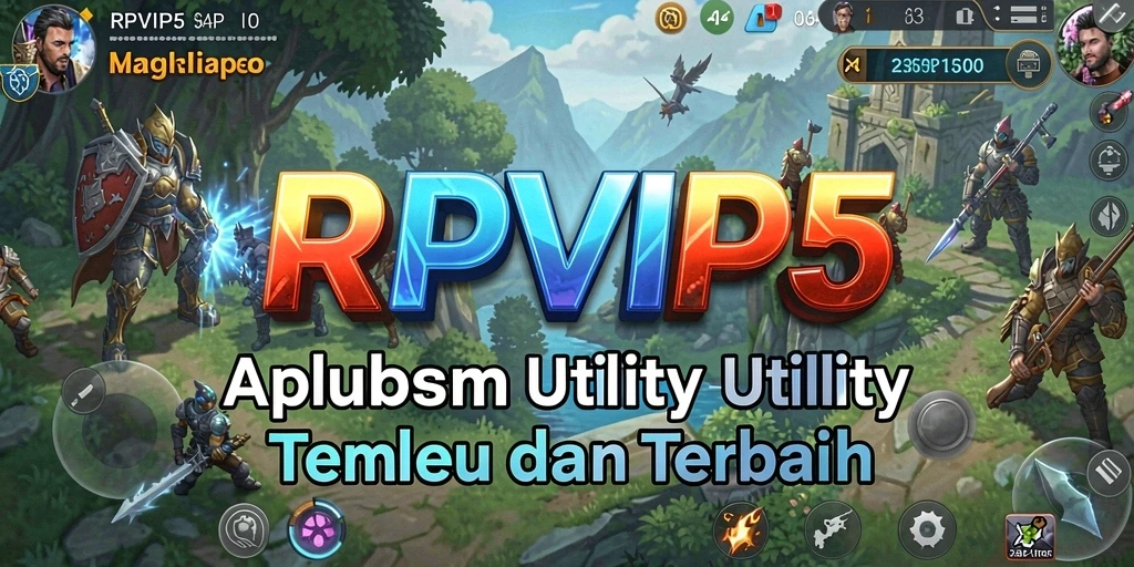 Tampilan aplikasi RPVIP5 yang sederhana dan efektif.