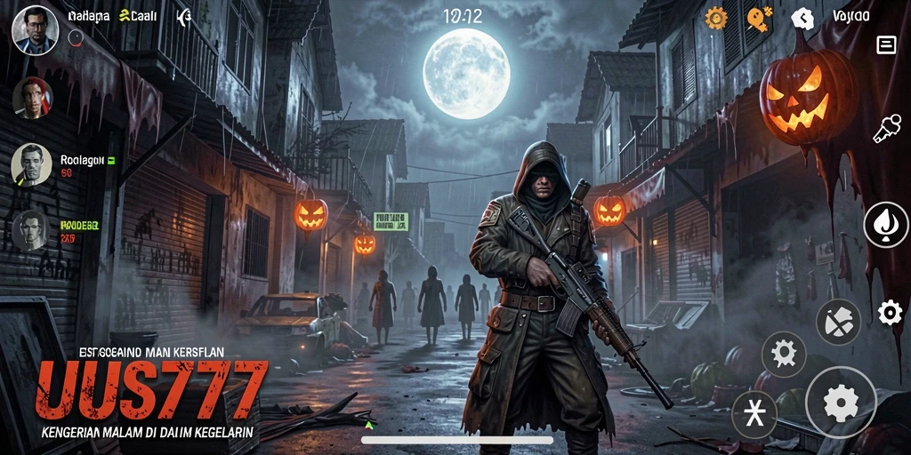Tampak gameplay menegangkan dari UUS777 penuh dengan kegelapan dan ketegangan.